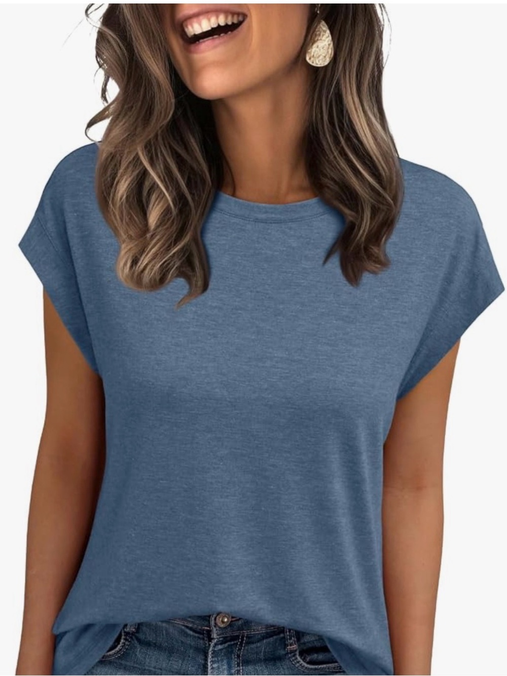 Automet cap sleeve basic tee